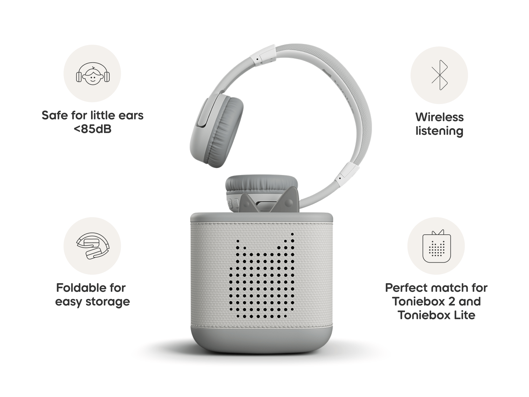 Bluetooth Headphones: Moon Gray - Image 4